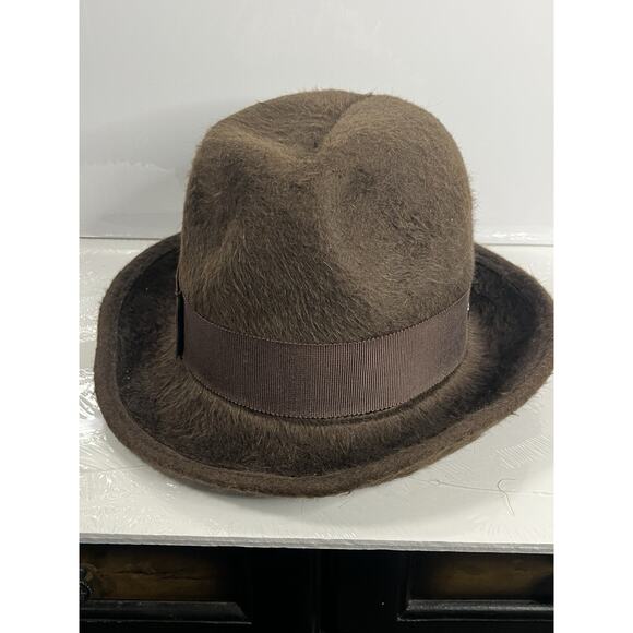 Helen Kaminski Australia Hat Mocha 100% Rabbit Fur Felt Woman's One Size Trilby - Picture 14 of 16